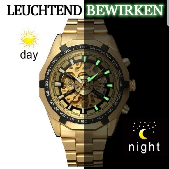 Mens Skeleton Watch - Picture 4 of 9